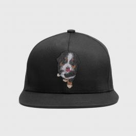 Embroidery Design Mischievous Dog Cap Mock Up