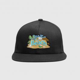 Chill Out Beach Embroidery Design Cap Mockup - Cre8iveSkill