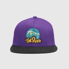 The Beach Embroidery Design Cap Mockup Design