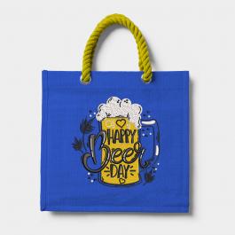 Beer Day Embroidery Design Totebag Mockup