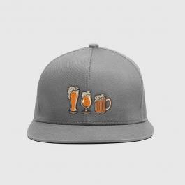 Beer Mugs Embroidery Design Cap Mockups