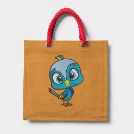 Innocent Bird Embroidery Design Tote Bag Mock Up