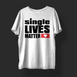 Single Lives Matter Vector Design T-shirt Mock Up