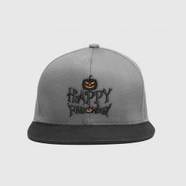 Creepy Halloween Pumpkin Cap Embroidery Design Mock Up