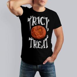 Trick Or Treat Pumpkin Vector Graphic Design Mockup