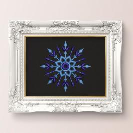Christmas Snowflake Wall Frame Mockup Design - Cre8iveSkill