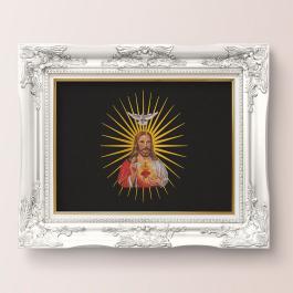 Sacred Heart Of Jesus wall frame mockup design