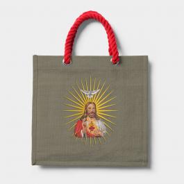 Sacred Heart Of Jesus Embroidery Design Tote Bag Mockup