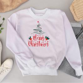 Merry Christmas Floral Wreath T-Shrit Mockup - Cre8iveSkill