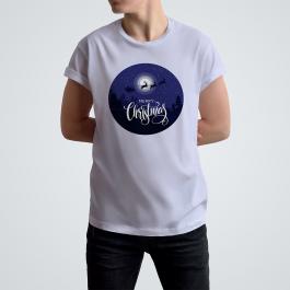 Merry Christmas Night T-Shirt  Mockup - Cre8iveSkill