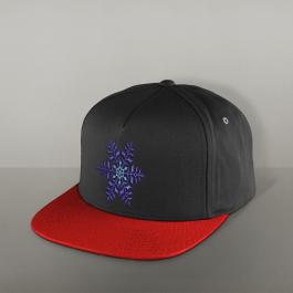 Snowflake Christmas Cap Embroidery Design Mockup