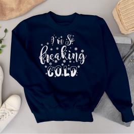 I' Am So Freaking Cold T-shirt Design Mockup