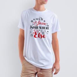 Let IT Snow Somewhere Else T-shirt Mockup Design - Cre8iveskill