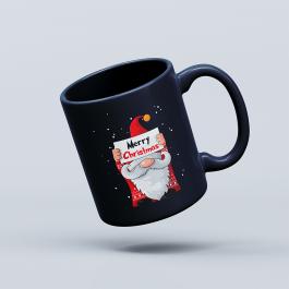 Merry Christmas Elf Cup Vector Design Mockup