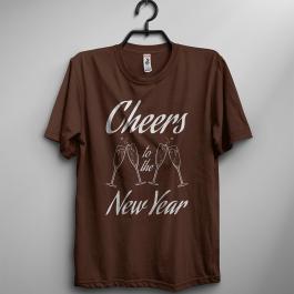 Cheers To The New Year Vector T-shirt Design Mockup