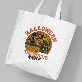 Halloween The Witch's Night Bag Mockup Design