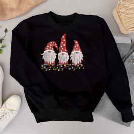Christmas With My Gnomies Embroidery T-shirt Design Mockup