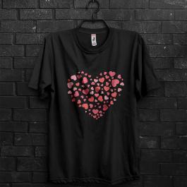 Valentine Heart Vector Art T-shirt Design