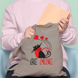 Digitized Embroidery Design Be Mine Bag Mockup Design - Cre8iveSkill