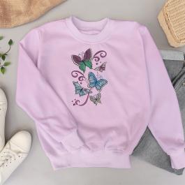 Flying Butterfly Machine Embroidery Design T-Shirt Mockup Cre8iveSkill