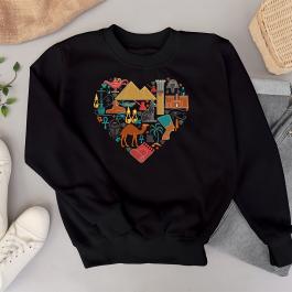 Heart Seamless Pattern Digitized Embroidery Design  T-Shirt Mock Cre8iveSkill