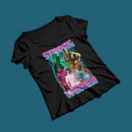 Strong Women T-Shirt Mockup Design - Cre8iveSkill