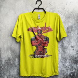 Deadpool Vector Graphics T-Shirt Mockup Design