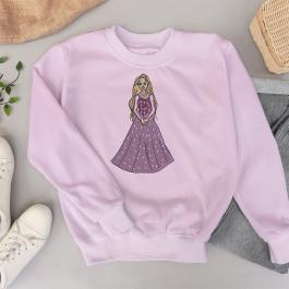 Cute Fairy Art Embroidery Designs T-Shirt Mockup Design