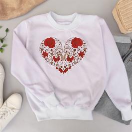 Romantic Heart Embroidery Designs T-shirt Mockup | Cre8iveSkill