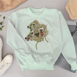 Wolf Dragon Embroidery Designs T-shirt Mockup | Cre8iveSkill