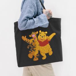 Tigger and Pooh Embroidery design Tote Bag Mock up |Cre8iveSkill