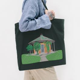 House Embroidery design Tote Bag Mock up | Cre8iveSkill