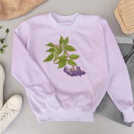 Elderberry Leaves Embroidery Design T-Shirt Mock up | Cre8iveSkill
