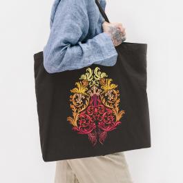 Decorative Images Embroidery Design  Tote Bag Mock up | Cre8iveSkill