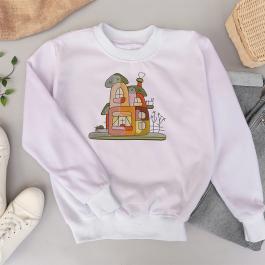 House Icon Embroidery Designs T-Shirt Mock up | Cre8iveSkill