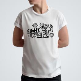 Fight Virus T-Shirt Mockup Design | Cre8iveSkill