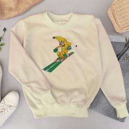 Skiing Banana Embroidery Design T-Shirts Mock Up | Cre8iveSkill