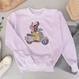 Scooter Girl Embroidery Design T-Shirts Mock Up | Cre8iveSkill