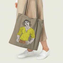 Cool Dude Embroidery Design Tote Bag Mock up  Cre8iveSkill