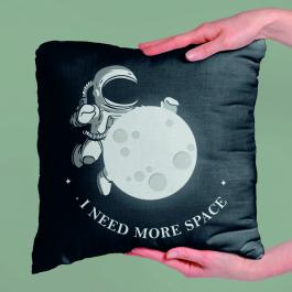 I Need More Space Vector Art  Design Pillow Cover Mockup Design - Cre8iveSkill