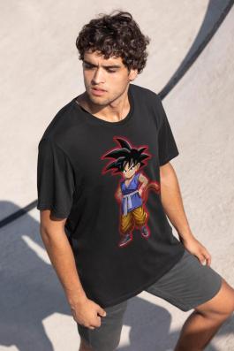 Kid Goku Vector Art Design T-Shirt Mockup