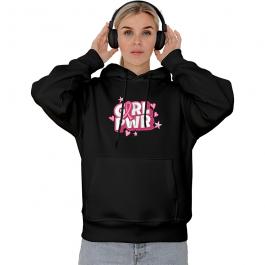 Pink Ribbon Girl Power Digital Embroidery Design T-Shirt Mockups