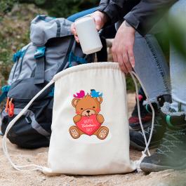 Happy Valentine's Day Vector Design Tote Bag Mockup