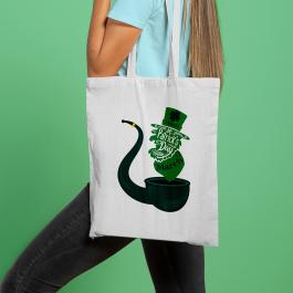 Happy St Patrick's Day Vector Design Tote Bag Mockup