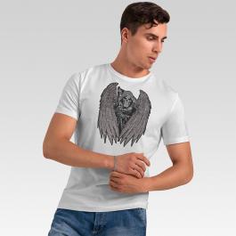 Ghost With Weapon Embroidery Design T-shirt Mockup