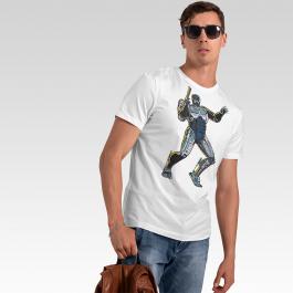 Robocop Embroidery Design T-shirt Mockup