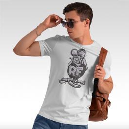 Rat Fink Embroidery Design T-shirt Mockup