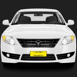 Arizona Licence Plate Vector Graphics Design Car Mockup