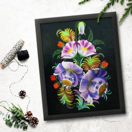 Coloreel Embroidery Designs Wall Frame Mockup - Cre8iveSkill