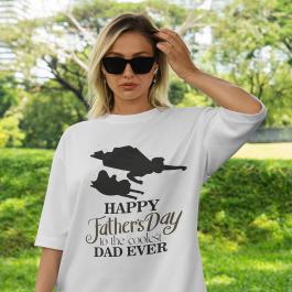 Coolest Dad Ever Vector Design T-shirt mockup